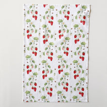 Load image into Gallery viewer, Emily Lex Studio Strawberry cotton flour sack tea towel