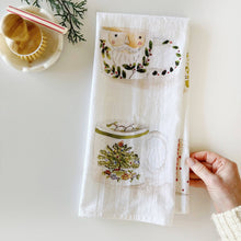 Load image into Gallery viewer, Emily Lex Studio Christmas mugs tea towel