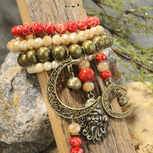 Load image into Gallery viewer, The Primitive Peddler Oh Father Time Stretch Bracelet Set