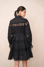 Load image into Gallery viewer, Choklate Paris Ellie Short Dress in Openwork Cotton