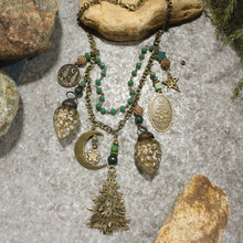 Load image into Gallery viewer, The Primitive Peddler In The Meadow Charm'd Necklace