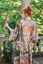 Load image into Gallery viewer, Market of Stars Lovelight Opera Duster Kimono Robe w/woodland deer & swallow