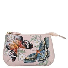 Load image into Gallery viewer, Anuschka Medium Zip Pouch Butterfly Melody