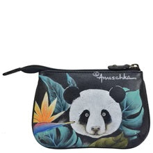 Load image into Gallery viewer, Anuschka Medium Zip Pouch Happy Panda