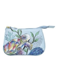 Load image into Gallery viewer, Anuschka Medium Zip Pouch Underwater Beauty