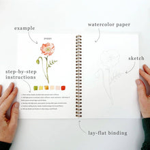 Load image into Gallery viewer, Emily Lex Studio Flowers watercolor workbook