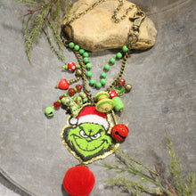 Load image into Gallery viewer, The Primitive Peddler No Scrooge Allowed Charm'd Necklace