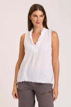 Load image into Gallery viewer, XCVI Gauze Belita Ruffle Tank