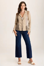 Load image into Gallery viewer, XCVI Contessa Linen/Crochet 1-Button Blazer
