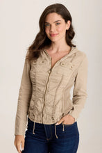 Load image into Gallery viewer, XCVI Balvino Linen Ruched Cord Jacket
