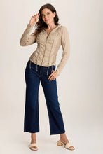 Load image into Gallery viewer, XCVI Balvino Linen Ruched Cord Jacket