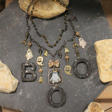 Load image into Gallery viewer, The Primitive Peddler Ghostly BOO Charm'd Necklace