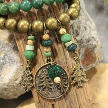 Load image into Gallery viewer, The Primitive Peddler Pine Patches Bracelet Set
