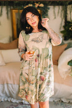 Load image into Gallery viewer, Market of Stars Fleur De Soleil Artist Dress Tunic w/ Pockets & Florals