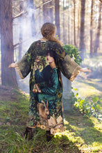 Load image into Gallery viewer, Market of Stars Bella Notte Opera Duster Kimono Robe w/Rabbit & Moon