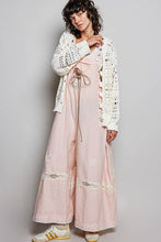 Load image into Gallery viewer, Pol Clothing Lace Trim Vintage Washing Denim Linen Overall