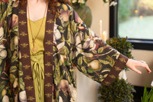 Load image into Gallery viewer, Market of Stars Fleur De Lune Opera Duster Kimono Robe w/ Florals & Bees