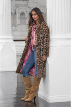 Load image into Gallery viewer, Johnny Was Leopard Long Faux Fur Jacket