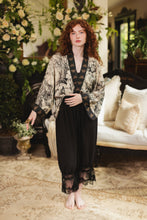 Load image into Gallery viewer, Market of Stars Honey & The Moon Pixie Duster Crop Kimono w/ Florals & Bees
