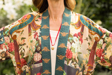 Load image into Gallery viewer, Market of Stars Stay Gold Pixie Duster Cropped Kimono w/ Rabbits and Bees