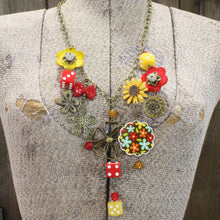 Load image into Gallery viewer, The Primitive Peddler A Sunny Kind Of Day Charm'd Necklace