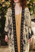 Load image into Gallery viewer, Market of Stars Honey & The Moon Opera Duster Kimono Robe w/ Florals & Bees