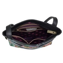 Load image into Gallery viewer, Anuschka Medium Crossbody With Double Zip Pockets Jungle Queen