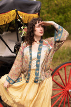 Load image into Gallery viewer, Market of Stars Love Revolution Pixie Crop Kimono w/ Sun, Horse & Florals