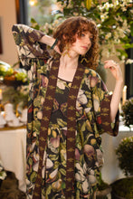 Load image into Gallery viewer, Market of Stars Fleur De Lune Opera Duster Kimono Robe w/ Florals & Bees