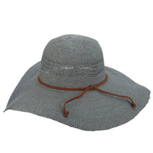 Load image into Gallery viewer, Scala Hats Straw Round Crown Hat Elenora