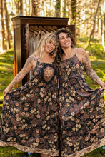 Load image into Gallery viewer, Market of Stars Lionheart Bohéme Slip Dress w/ botanicals & Narnia print