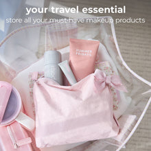 Load image into Gallery viewer, Case-Mate Ballet Pink Bow Crinkle Makeup Bag