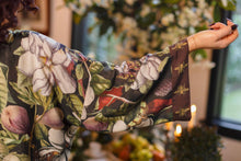Load image into Gallery viewer, Market of Stars Fleur De Lune Pixie Duster Crop Kimono w/ Florals & Bees