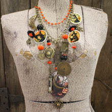 Load image into Gallery viewer, The Primitive Peddler Clocks Winding Down Charm'd Necklace