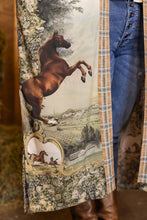 Load image into Gallery viewer, Market of Stars Born to Run Opera Duster Kimono Robe w/ Horse & Flower Print