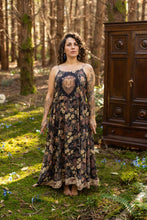 Load image into Gallery viewer, Market of Stars Lionheart Bohéme Slip Dress w/ botanicals & Narnia print