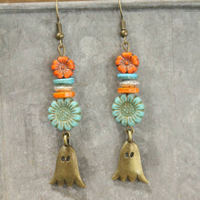 Load image into Gallery viewer, The Primitive Peddler Just Take It From The Ghost Dangle Earrings