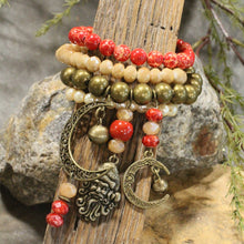 Load image into Gallery viewer, The Primitive Peddler Oh Father Time Stretch Bracelet Set