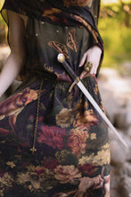 Load image into Gallery viewer, Market of Stars The Messenger Long Maxi Slip Dress w/ Joan of Arc & Florals