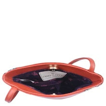 Load image into Gallery viewer, Aunschka Mini Double Zip Travel Crossbody Crimson Garden