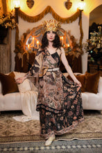 Load image into Gallery viewer, Market of Stars Momento Bohemian Scarf w/ floral print, starling & skull