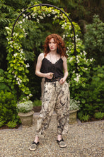 Load image into Gallery viewer, Market of Stars Honey & The Moon Linen Crop Artist Pant w/ Boho Floral Print