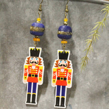 Load image into Gallery viewer, The Primitive Peddler Nutcracker Fun Dangle Earrings