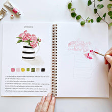 Load image into Gallery viewer, Emily Lex Studio Bouquets watercolor workbook