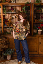 Load image into Gallery viewer, Market of Stars Golden Hour Luxe Tee Floral Tunic Shirt with Swallow