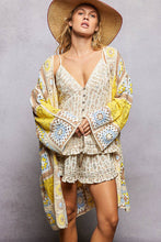 Load image into Gallery viewer, Pol Clothing Long Sleeve Granny Square Crochet Open Cardigan