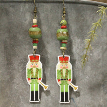 Load image into Gallery viewer, The Primitive Peddler Nutcracker Parade Dangle Earrings