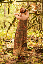 Load image into Gallery viewer, Market of Stars Woodland Wisdom Bohéme Maxi Slip Dress w/ Florals, Fox & Owl