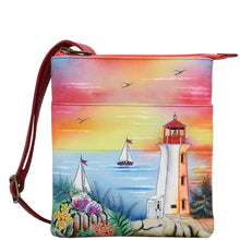 Load image into Gallery viewer, Anuschka Guiding Light Triple Comp Travel Organizer