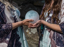 Load image into Gallery viewer, Market of Stars Moonstruck Bohemian Goddess Starduster Kimono w/ Waves